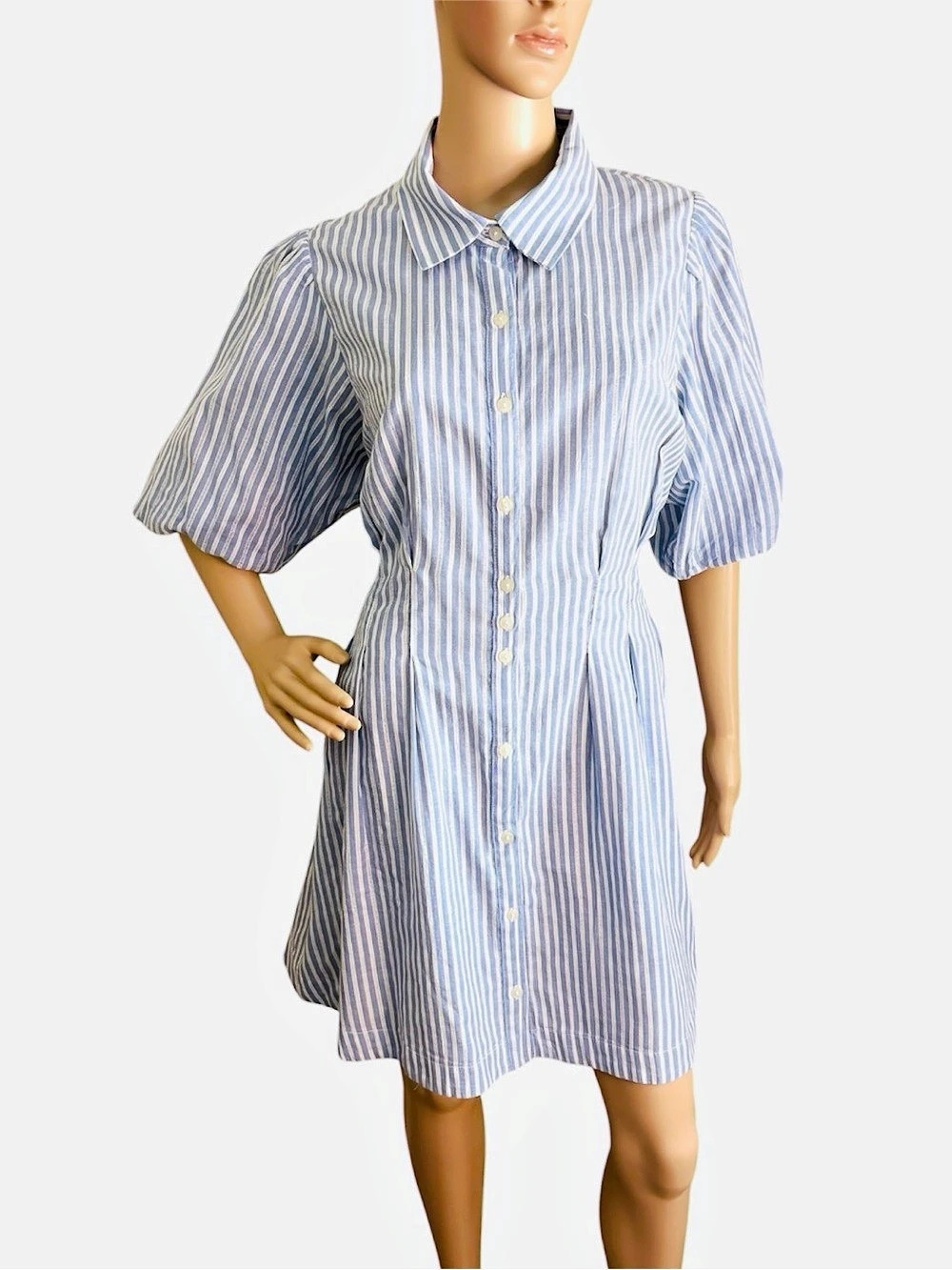 Caroline Constas | Striped Cotton Mini Dress